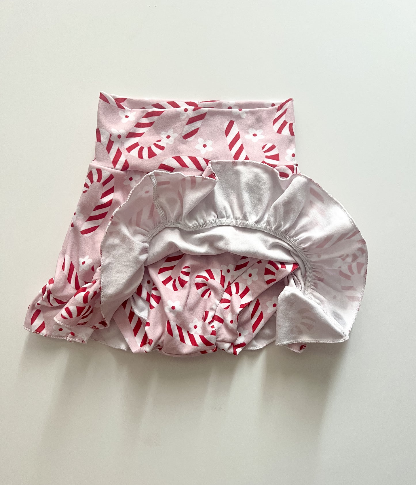 2t Candy Cane Ruffle Skort
