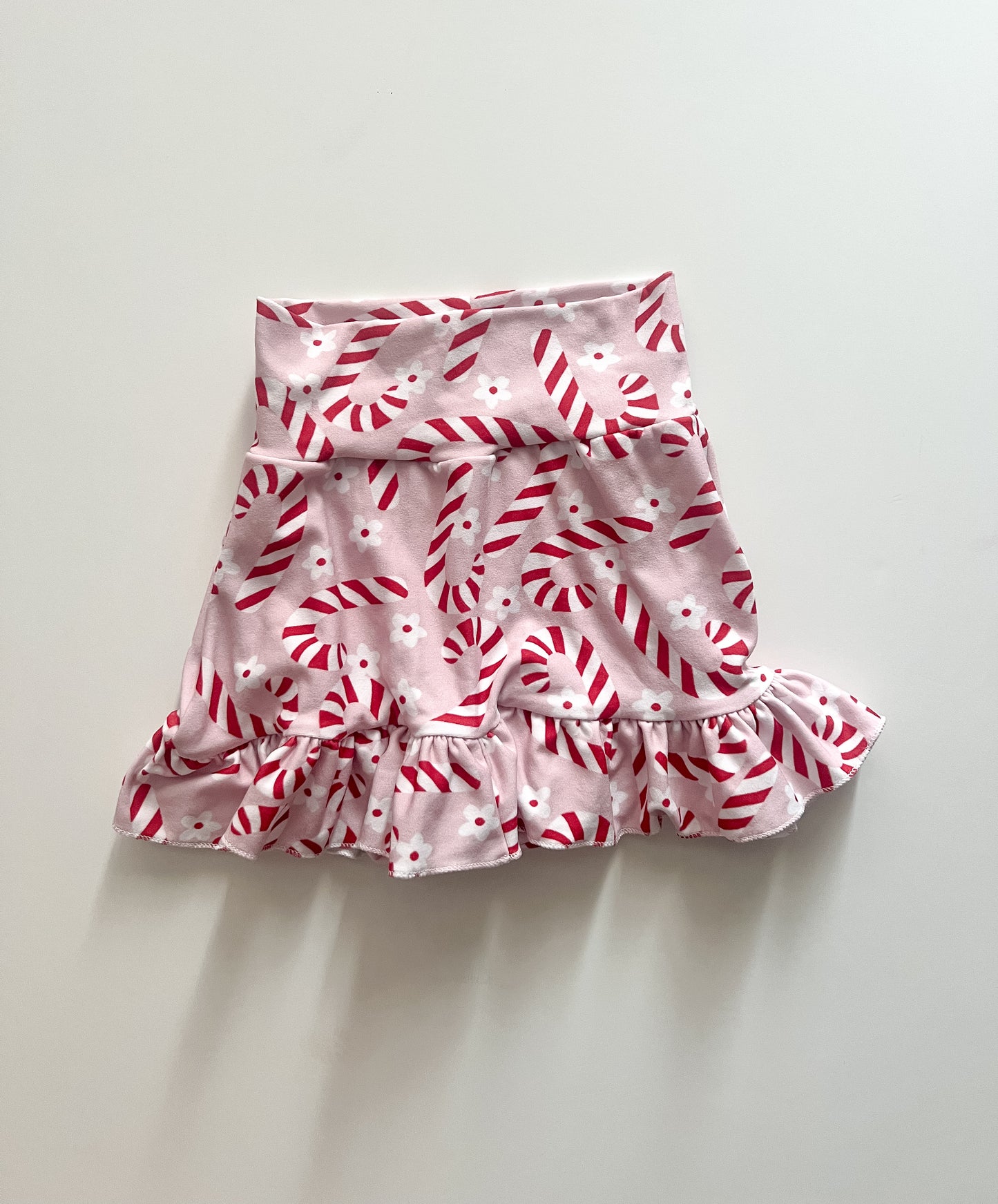 2t Candy Cane Ruffle Skort