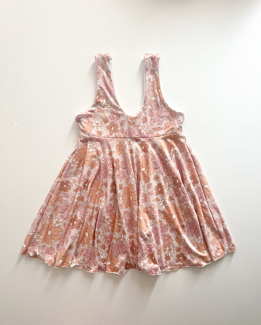 2t Floral Pinafore Dress