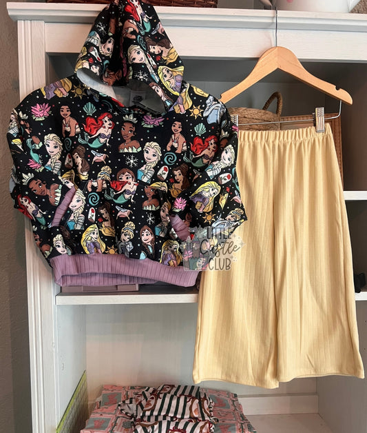 3t Sad Girl Sweater and Flowy Pants set