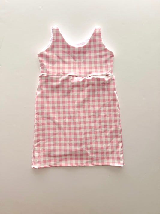 5t Pink Gigham Athletic Dress