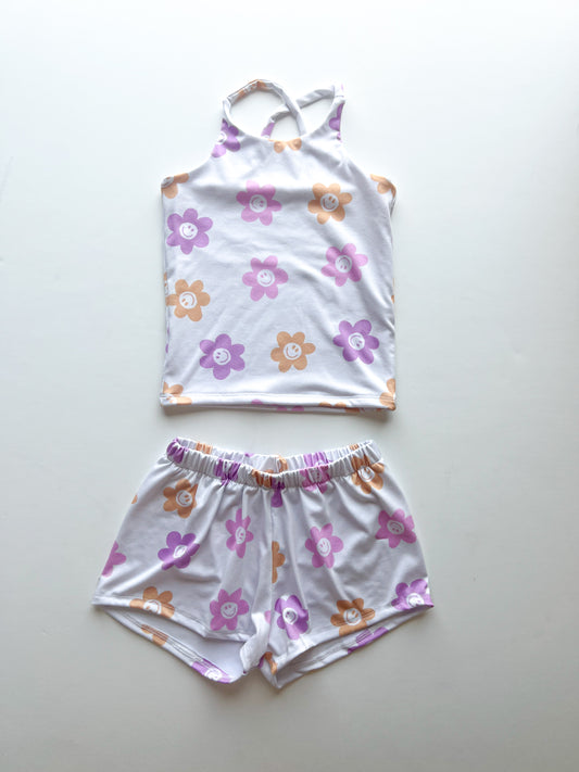 3t Daisy Smiles Crossback Top and Breezy Shorts