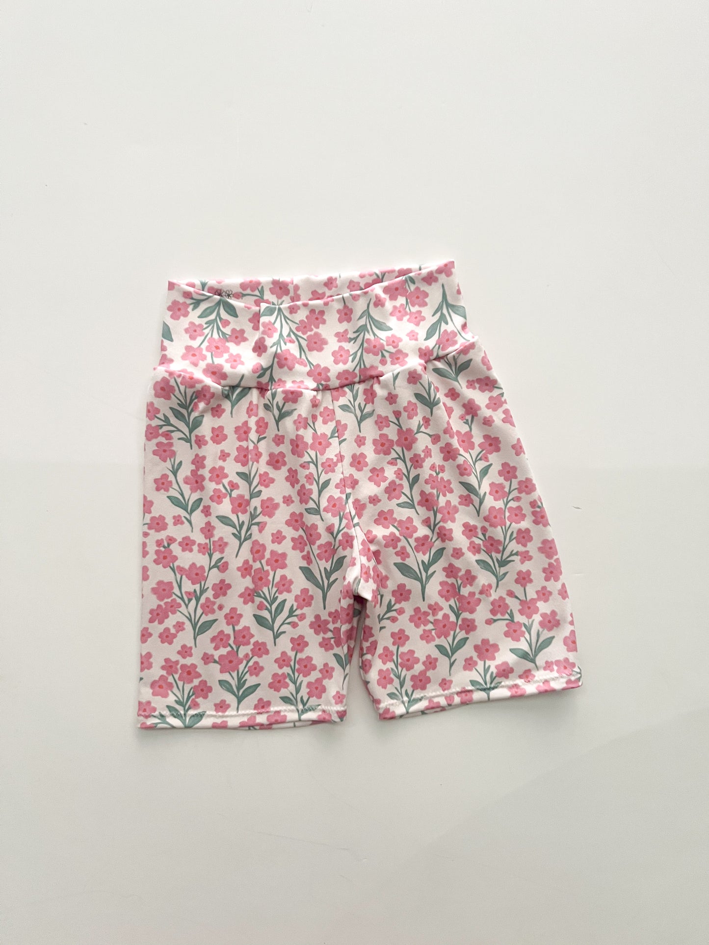 4t Pink Ditsy Floral Bikers