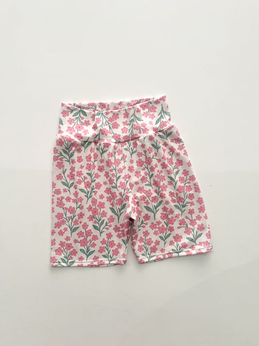 4t Pink Ditsy Floral Bikers