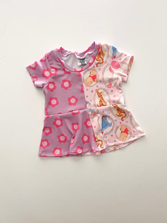 2t Spilt Mini Peplum T
