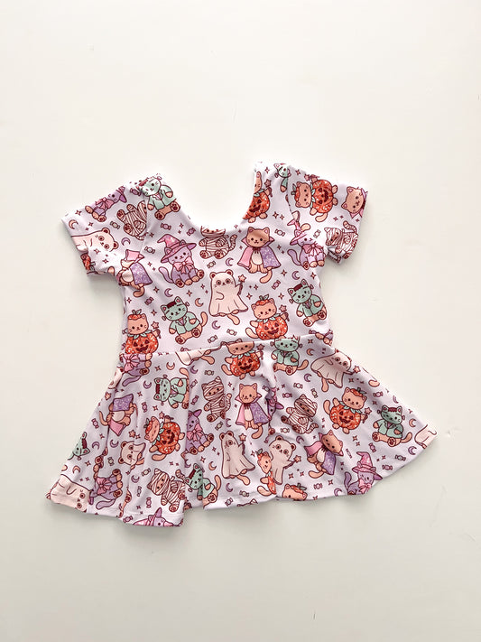 3t Halloween Kitty Peplum