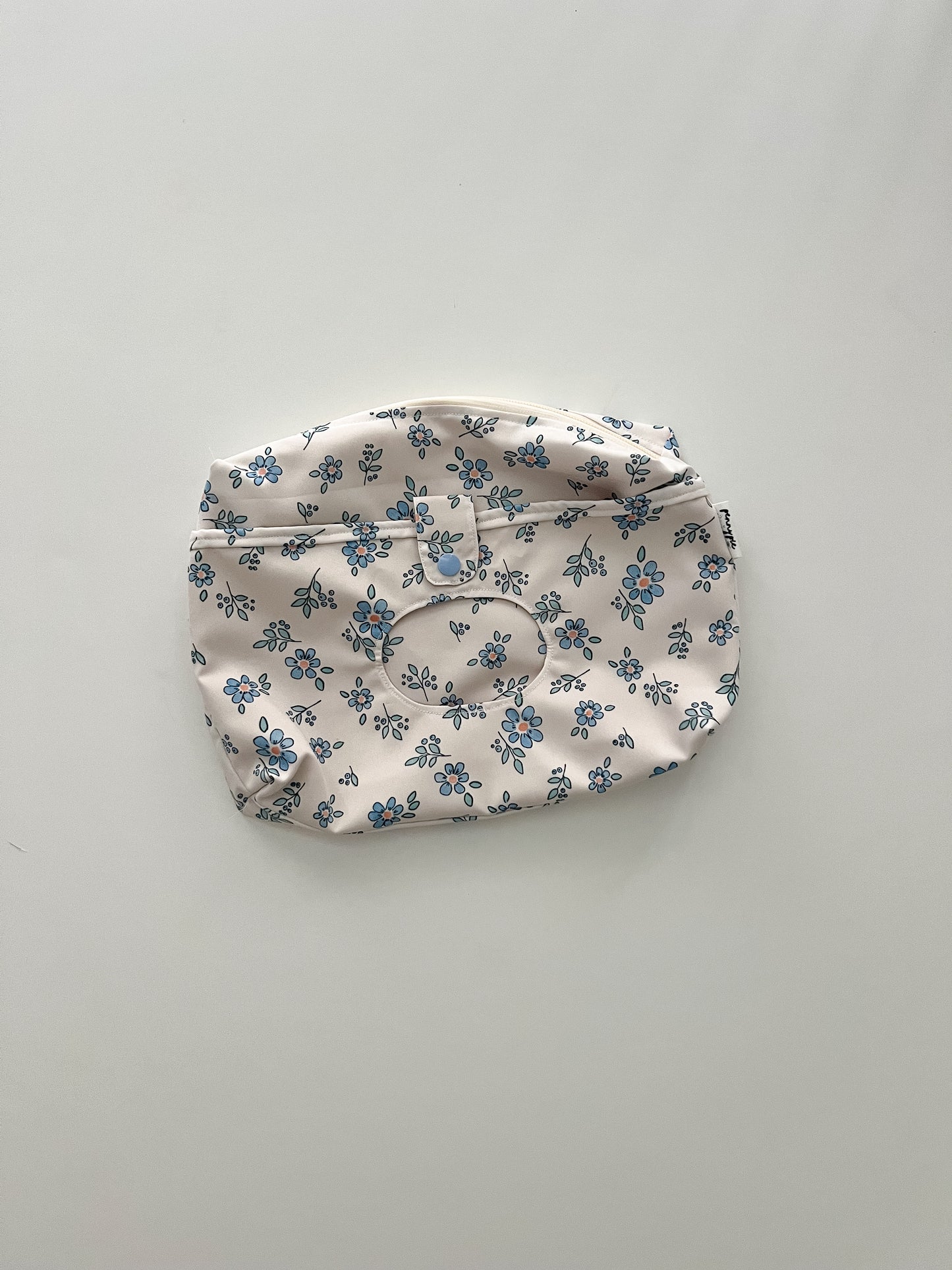 Ditzy Blueberry Floral Wipe Pouch